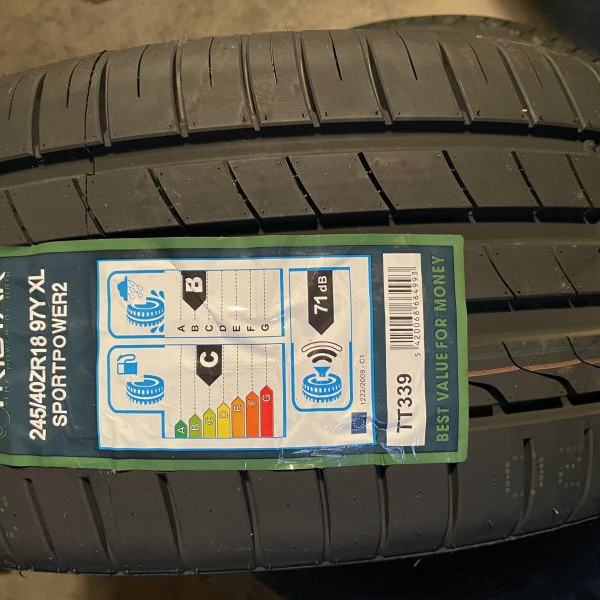 245/40R18 Divers Tristar
97
Y
Autovettura