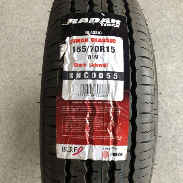 
            185/70R15 Divers RADAR DIMAX CLASSIC
    

                        89
        
                    V
        
    
    Personenauto

