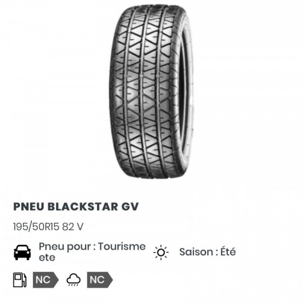 
            195/50R15 Divers Pneu Blackstar GV
    

                        82
        
                    V
        
    
    Carro passageiro

