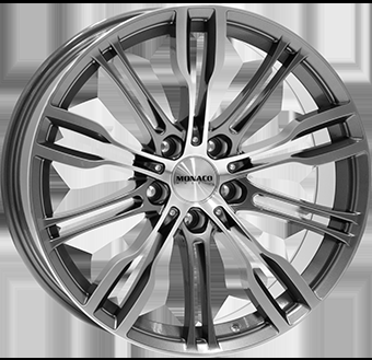 Llanta del coche - 8,0X19 MONACO WHEELS GP8 5/120 ET42 CH72,6