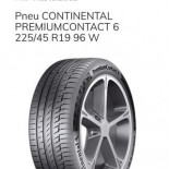 
            225/45R19 Continental PREMIUM CONTACT 6
    

                        96
        
                    W
        
    
    Voiture de tourisme

